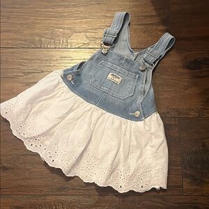 OshKosh B'gosh Denim and Eyelet Skirtall
